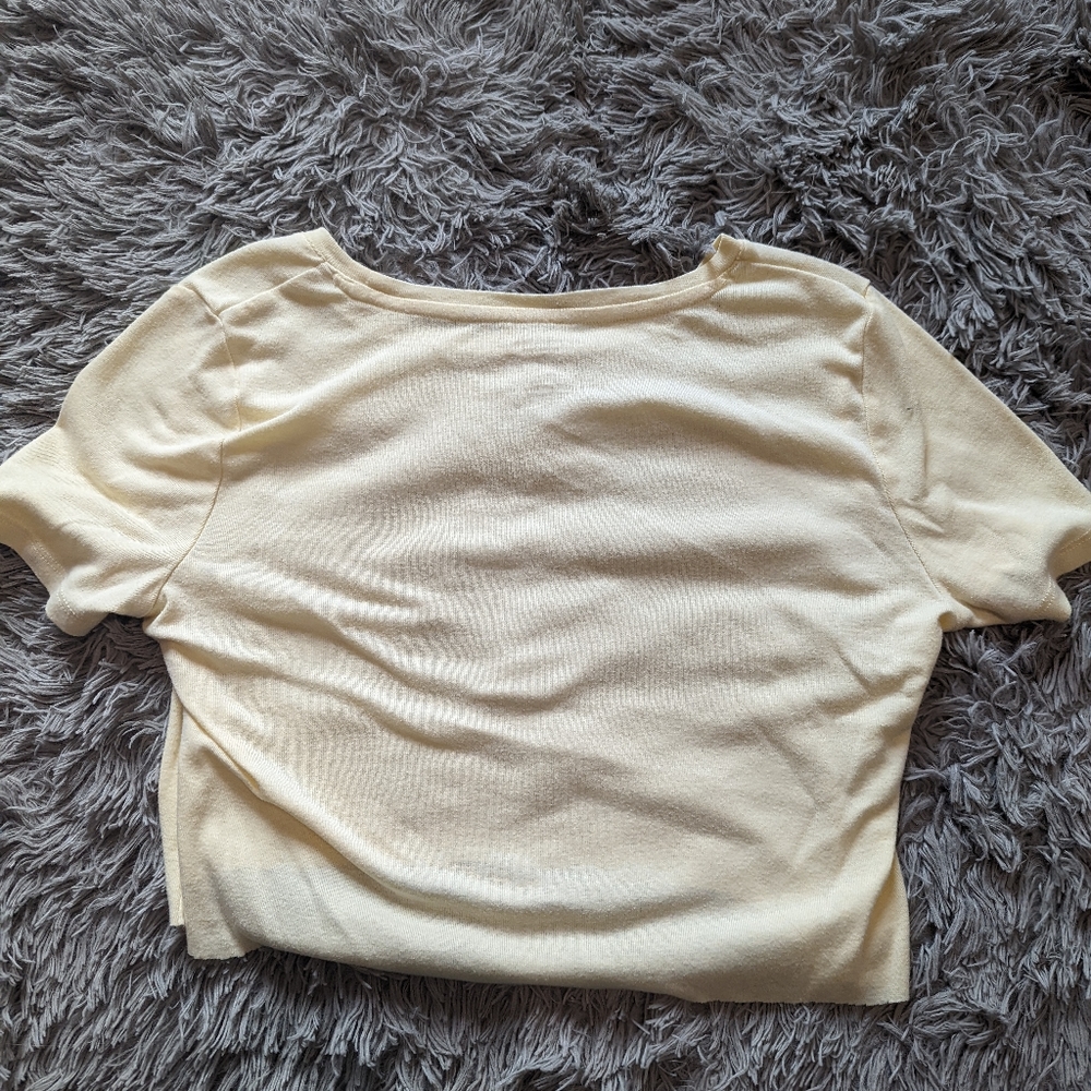 Yellow Cropped T